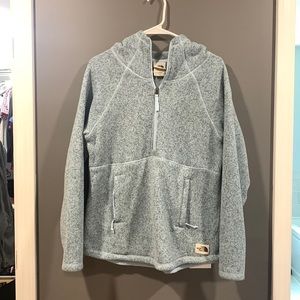 Blue north face pullover